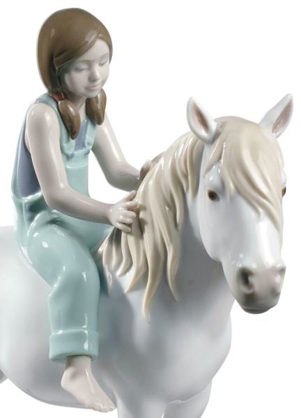 Lladro Girl With Pony