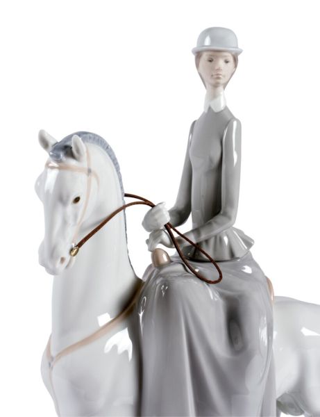 Lladro Woman On Horse