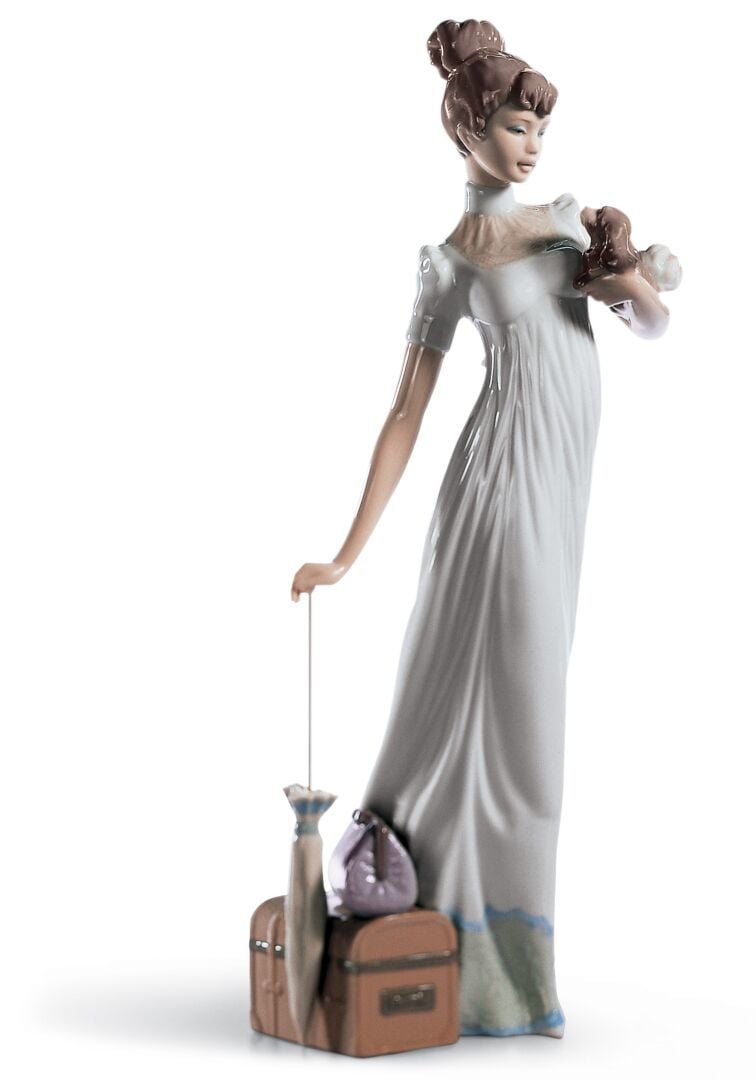 Lladro Travelling Companions Woman