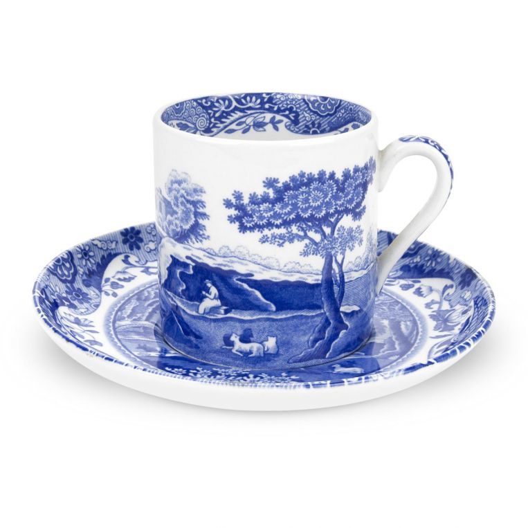 Spode Blue İtalian Türk Kahve Fincanı ve Tabağı