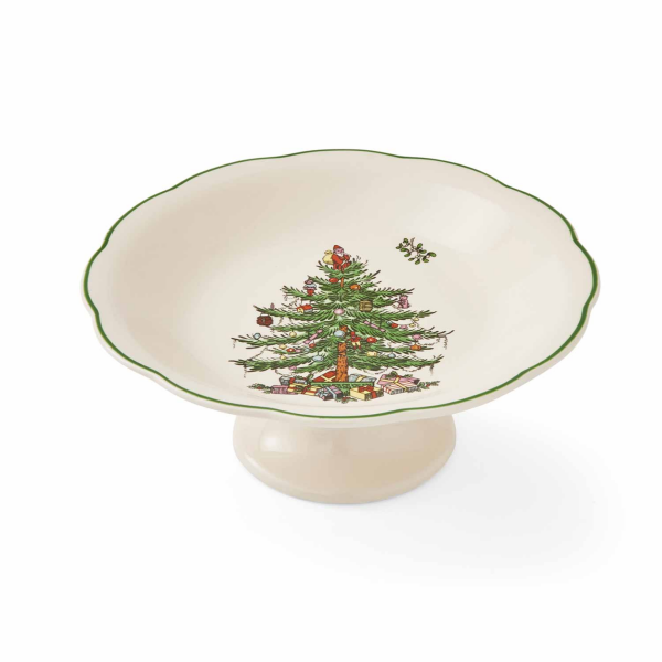 SPODE CHRISTMAS TREE AYAKLI SERVİS 18 CM