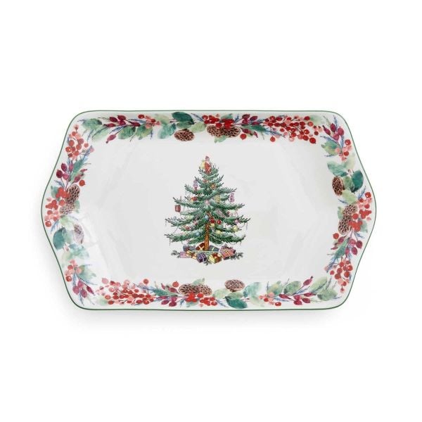 SPODE CHRISTMAS TREE TEPSİ 30,5CM DİKDÖRTGEN