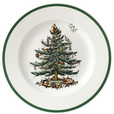 SPODE CHRISTMAS TREE 27 CM DÜZ TABAK