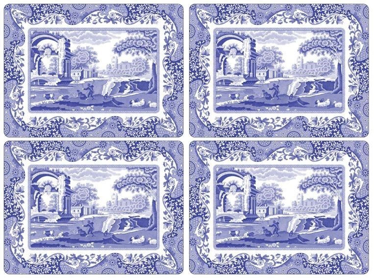 Spode Blue Italian Amerikan Servis 4 lü