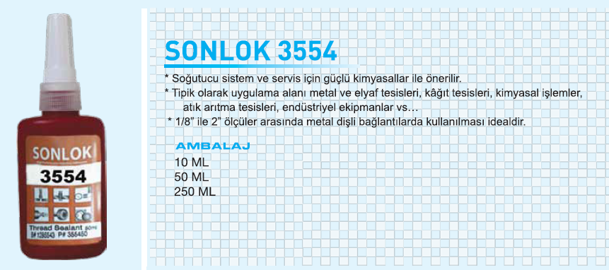 Sonlok 3554 Diş Sızdırmazlık 50 gr