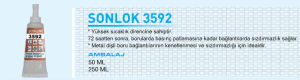 Sonlok 3592 Diş Sızdırmazlık 250 gr