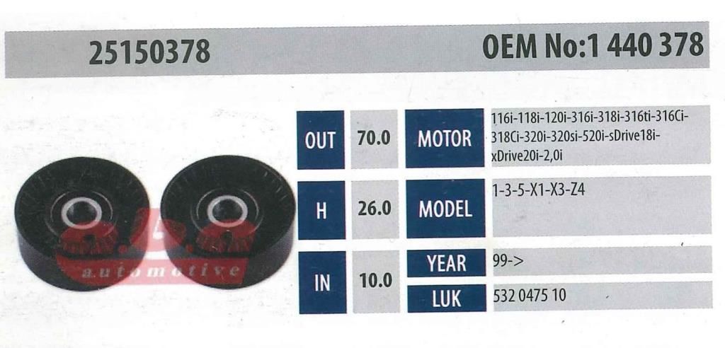 ABA 25150378 Gergi Rulmanı