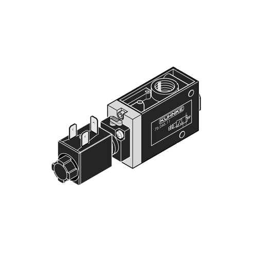 Kuhnke 761461100 1/4 3-2 Bobin-Yay NA Valf