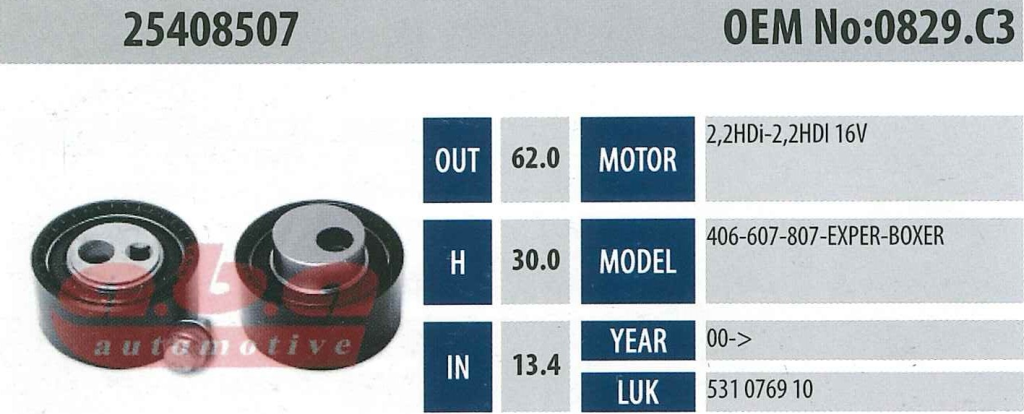 ABA 25408507 Gergi Rulmanı