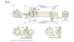 Jelpc 32x150 DSN Pnömatik Piston