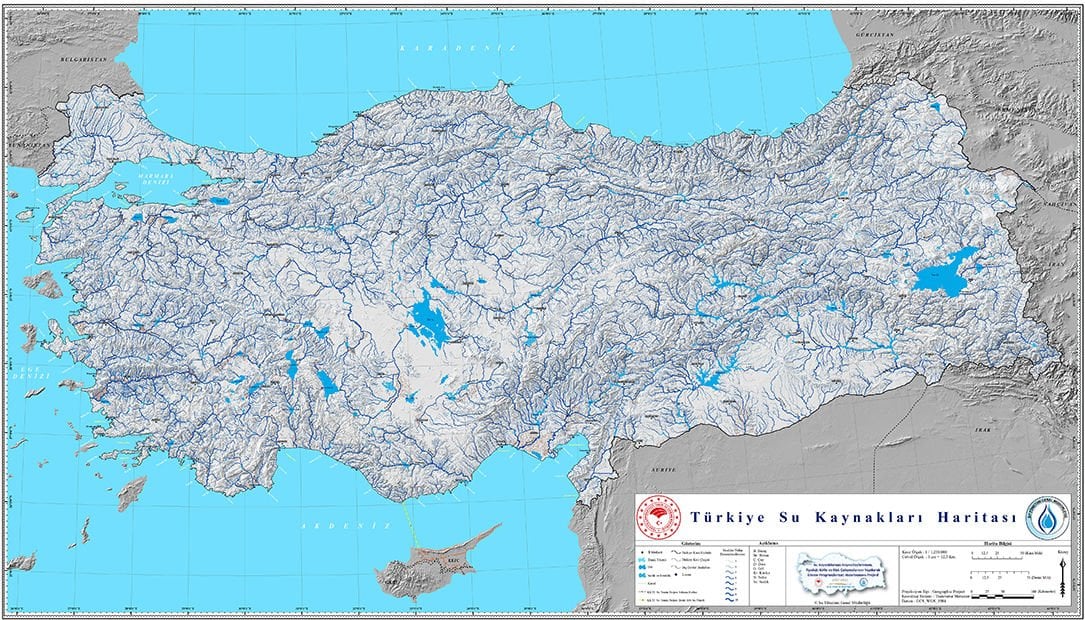 TÜRKİYE SU KAYNAKLARI HARİTASI