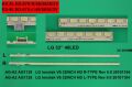 TV LED BAR -2195 2 Lİ ÇUBUK-2010104-32LV2500-32PFL5306-ELED078-WİNKEL