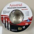 AMSTRAD RG 6 U6 ANTEN KABLOSU BEYAZ 64 TELLİ 1 MT FİYATIDIR