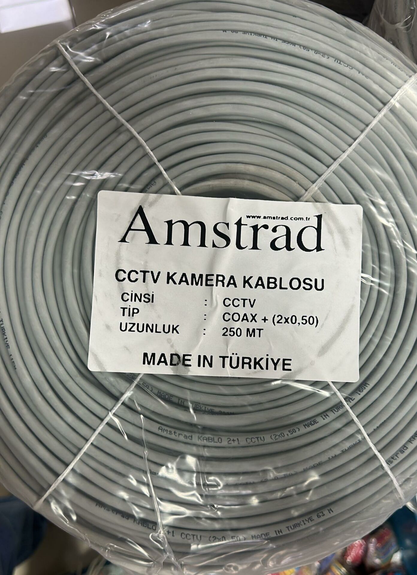 AMSTRAD 2+1  2X050 CCTV KAMERA KABLOSU CCA 1 MT FİYATIDIR
