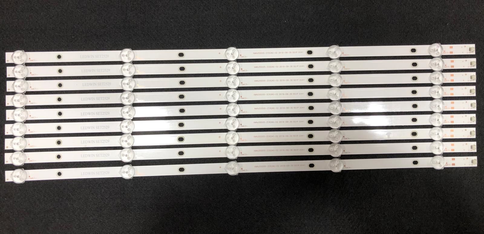 TV LED BAR -2529 TAKIM 9 LU-ZC62AG-205500S-XMNJ55D05-ZC62AG-B205500S-WİNKEL