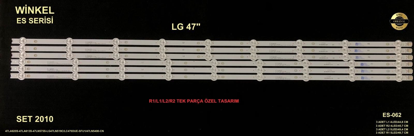 TV LED BAR 2010 TAKIM 12 Lİ-47LA620S-47LA613S-47LN575S-LC470DUE-LCD280.81.82.83-GEN062