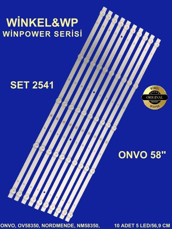 TV LED BAR -2541 TAKIM 10 LU-OV58350,NM58350,CRH-CQ58D193030100501D, L05Y170HB5-WİNKEL