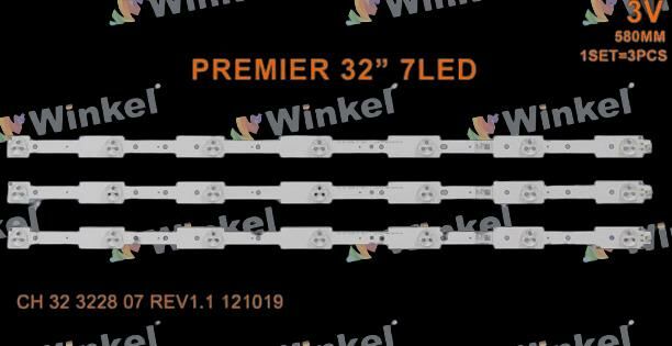 TV LED BAR -2402 3 LÜ ÇUBUK-PR32B25-LCD449-3228-WİNKEL