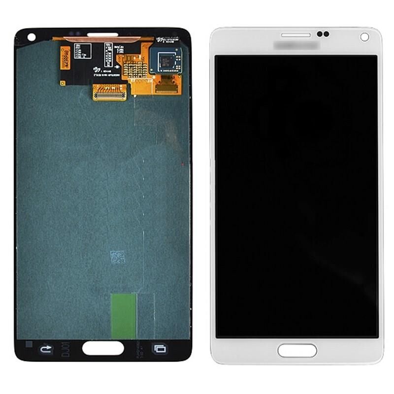 TELEFON EKRANI SAMSUNG NOTE 4 YENİLENMİŞ ORJİNAL BEYAZ