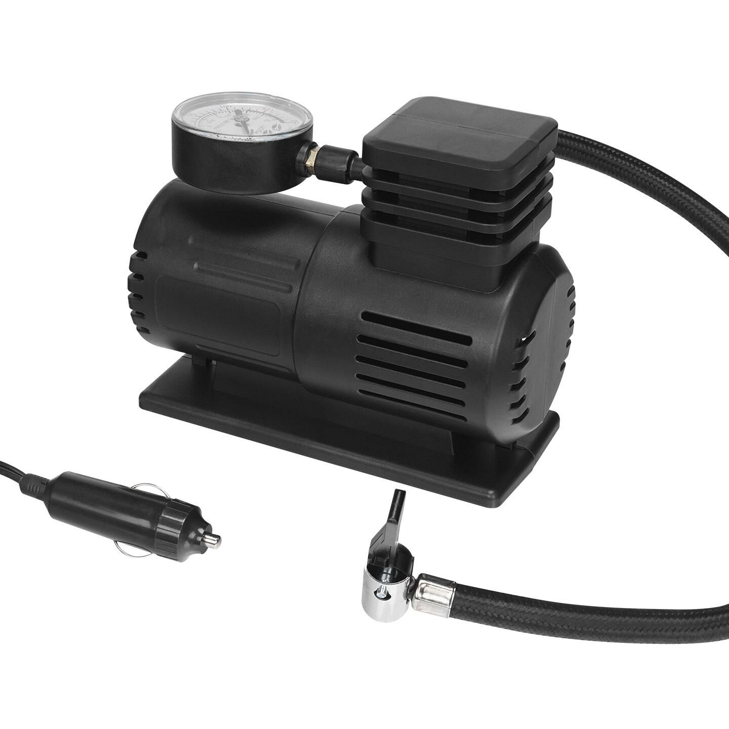 Asonic HK201 Siyah 120W 12V Çakmaklık Girişli 150 Psı Taşınabilir Bisiklet/ Araç Hava Komp