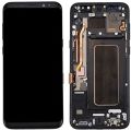 TELEFON EKRANI SAMSUNG S8 PLUS KVK SERVİS ORJİNALİ SİYAH