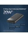 TTec 2BB233S ChargeUp Pro LCD 10.000mAh PD 20W Taşınabilir Hızlı Şarj Aleti / Powerbank