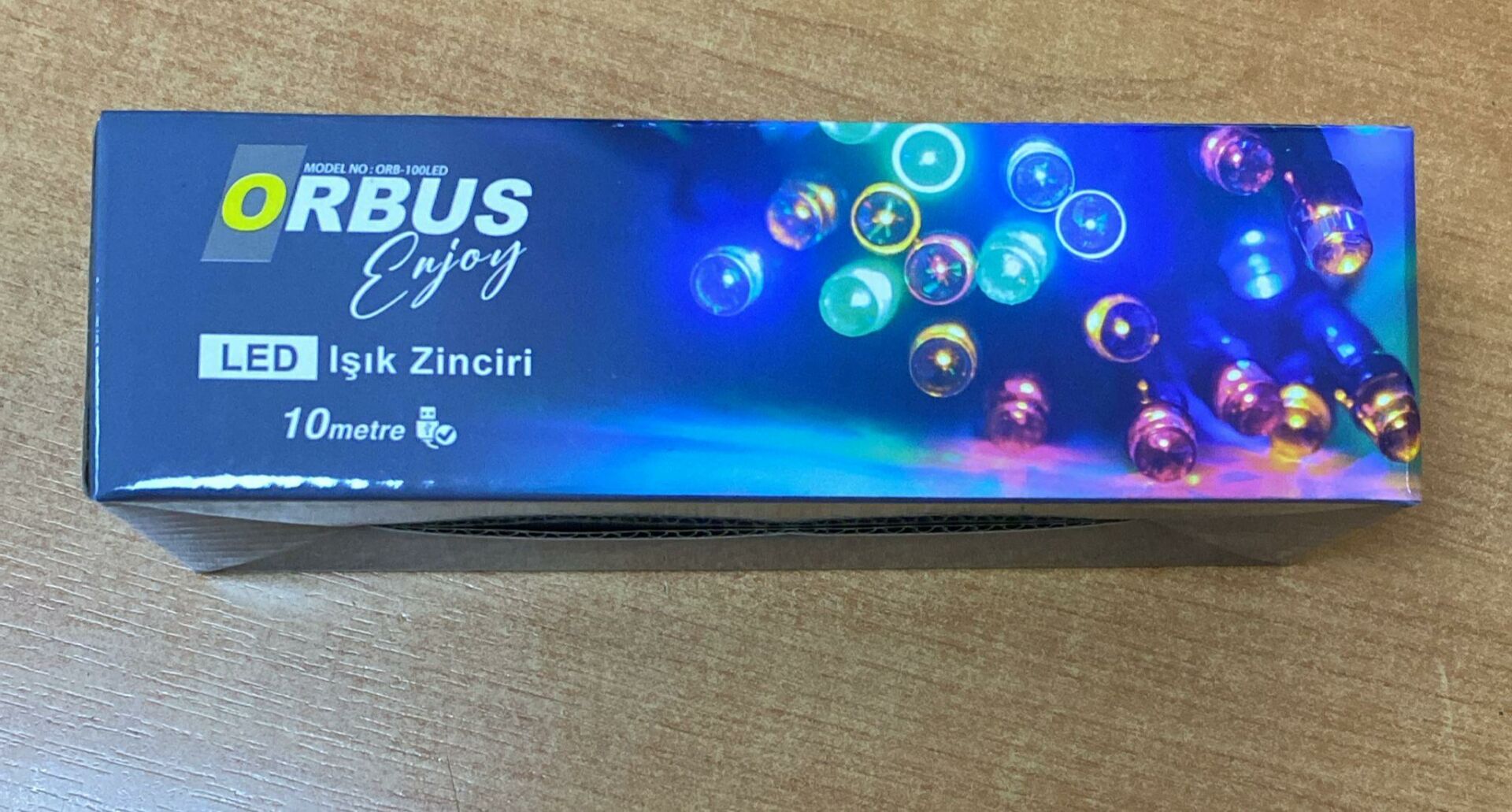 ORBUS 10 METRE RENKLİ TOP IŞIK 100 LEDLİ USB'Lİ YILBAŞI SÜSÜ