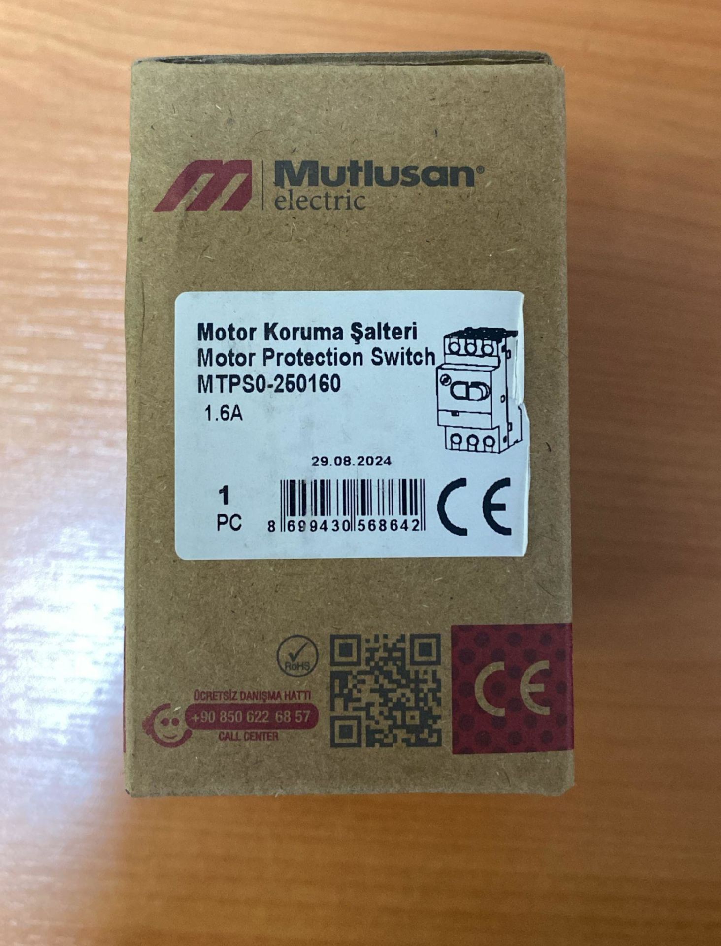 MUTLUSAN MOTOR KORUMA ŞALTERİ 1-1.6 AMPER MTPS0-250160