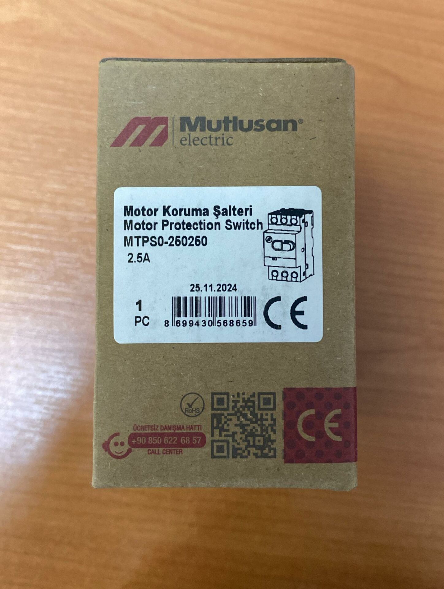 MUTLUSAN MOTOR KORUMA ŞALTERİ 1.6-2.5 AMPER MTPS0-250250