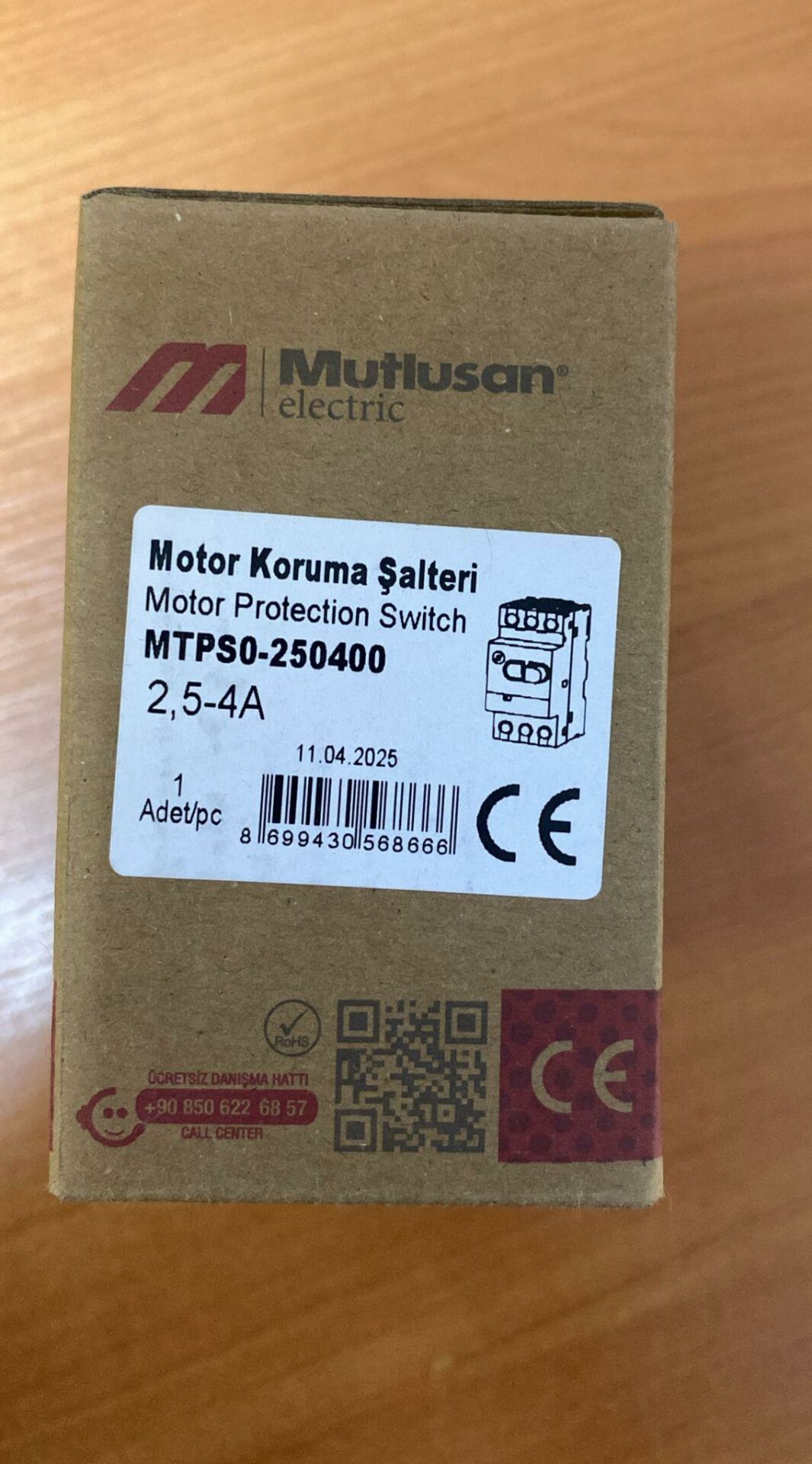 MUTLUSAN MOTOR KORUMA ŞALTERİ 2.5-4 AMPER MTPS0-250400