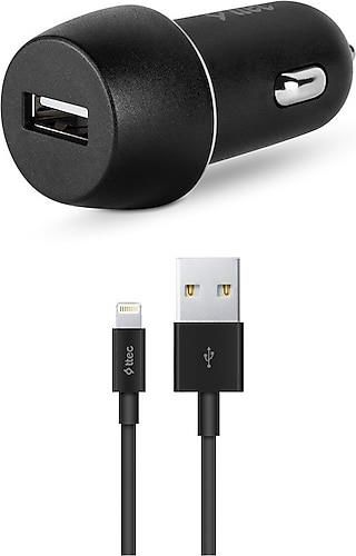 TTEC 2CKS20LS SmartCharger 2.1A Araç Şarj Aleti Siyah iPhone Lighting Kablolu