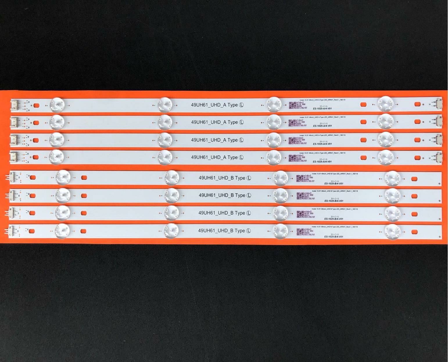 TV LED BAR -2012-2086 TAKIM 8 Lİ-AGF79082501,49LH570V,NC490DUE-ABEX1 HC490DUN-E1025-WİNKEL