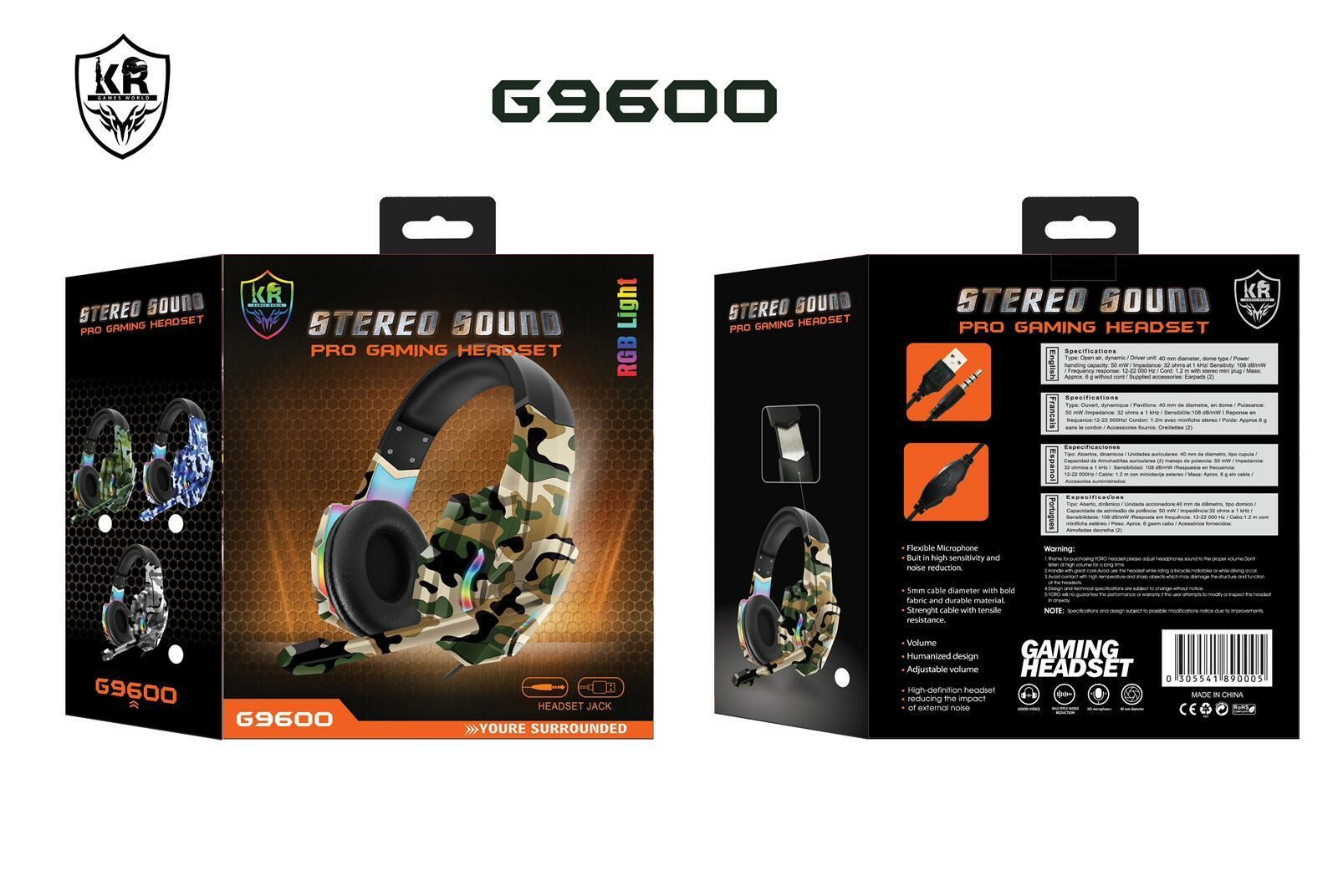 POWERSTAR G9600 OYUNCU KULAKLIK