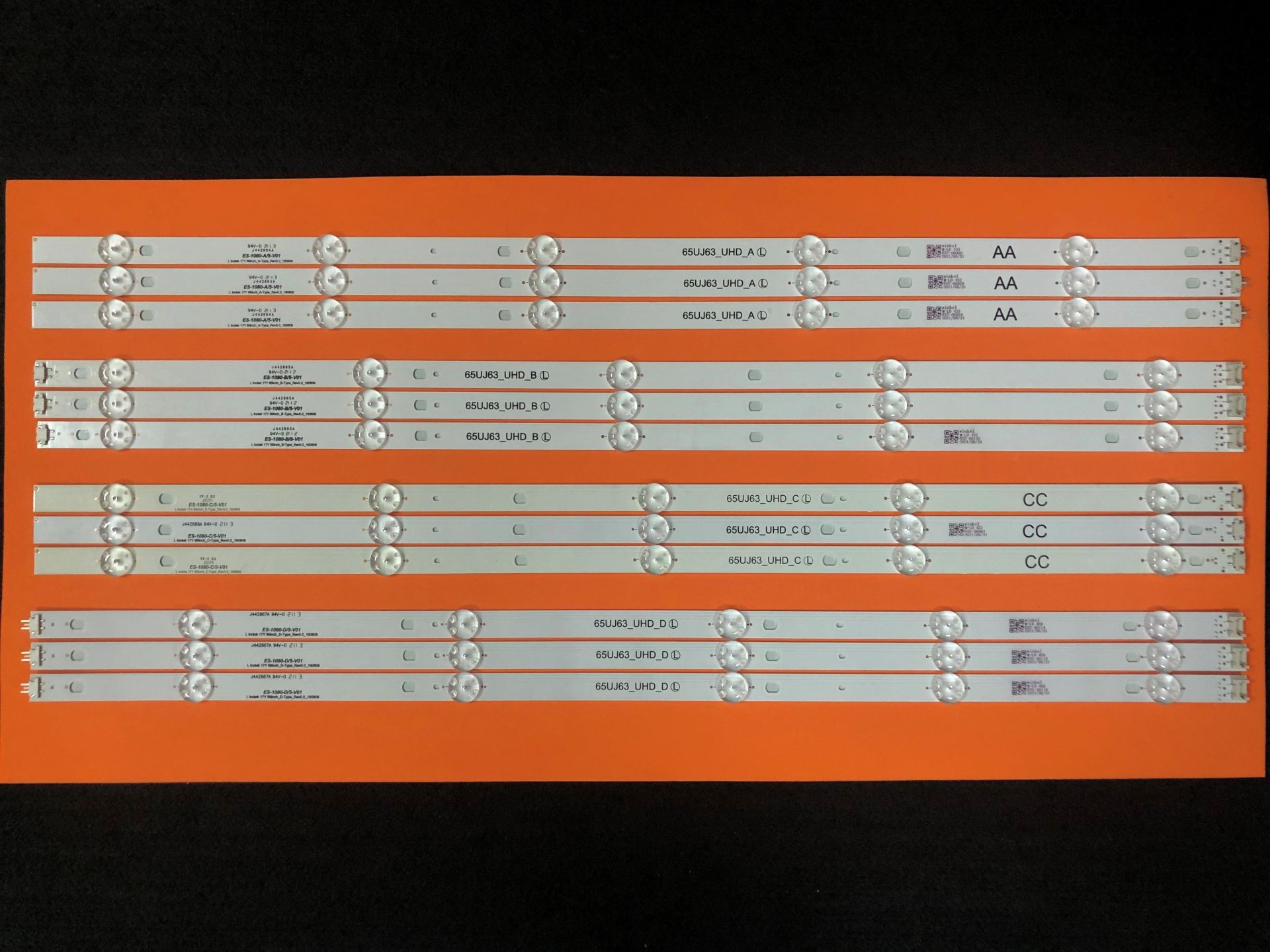 TV LED BAR 2219-TAKIM 12 Lİ-65UJ630-17Y65inch-160809 65UK6100-ES-1080-WİNKEL
