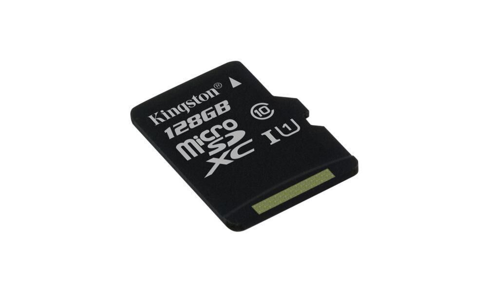 Kingston 128GB Micro Sd Canvas Select Plus 100R A1 C10 Card + ADP Hafıza Kartı