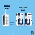 HEPU HP-H03 3'LÜ 2MT 5USB-A 1Type-C HIZLI ŞARJLI AKIM KORUMALI PRİZ