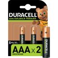 DURACELL 1300  MA  ŞARJLI AA KALEM PİL 2 Lİ KART