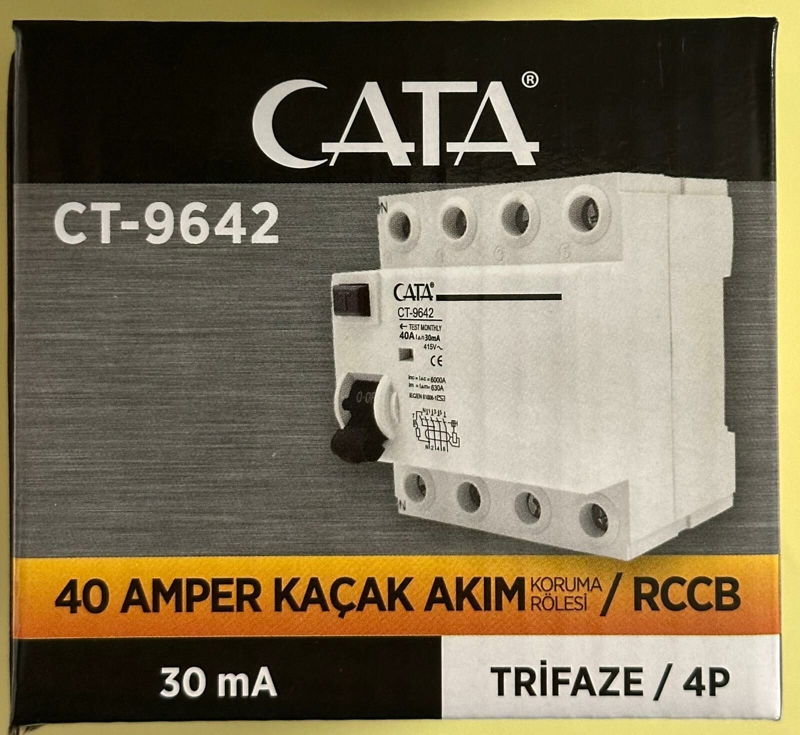 CATA KAÇAK AKIM 4X40 AMPER 30 MA CT-9642