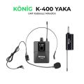 KÖNİG K-400 UHF 1 YAKA TELSİZ MİKROFON