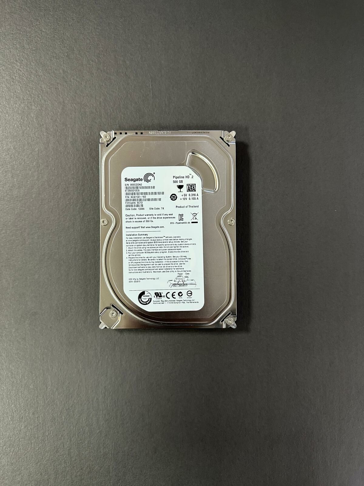500 GB 3.5'' SATA HDD SEAGATE