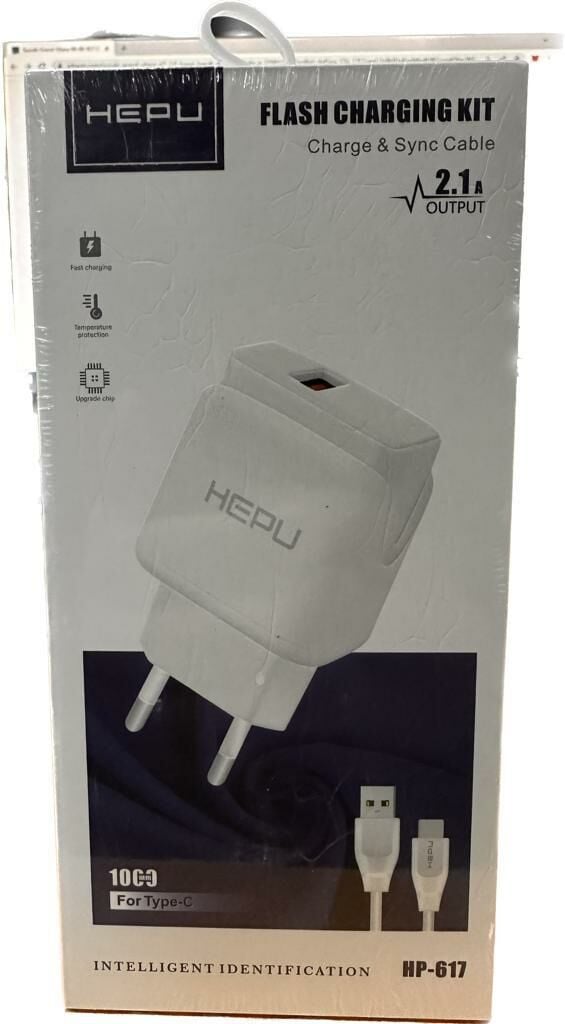 HEPU HP-617 2.1 AMPER ŞARJ SETİ TYPE-C