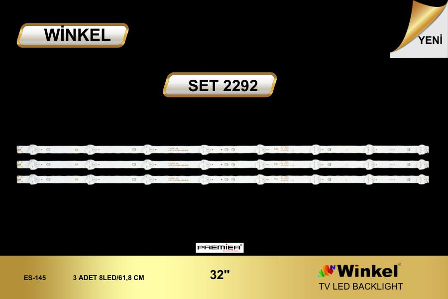 TV LED BAR -2292 TAKIM 3 LÜ-32PFL3045-32PFL3045-D32KH1000- GEN145-WİNKEL