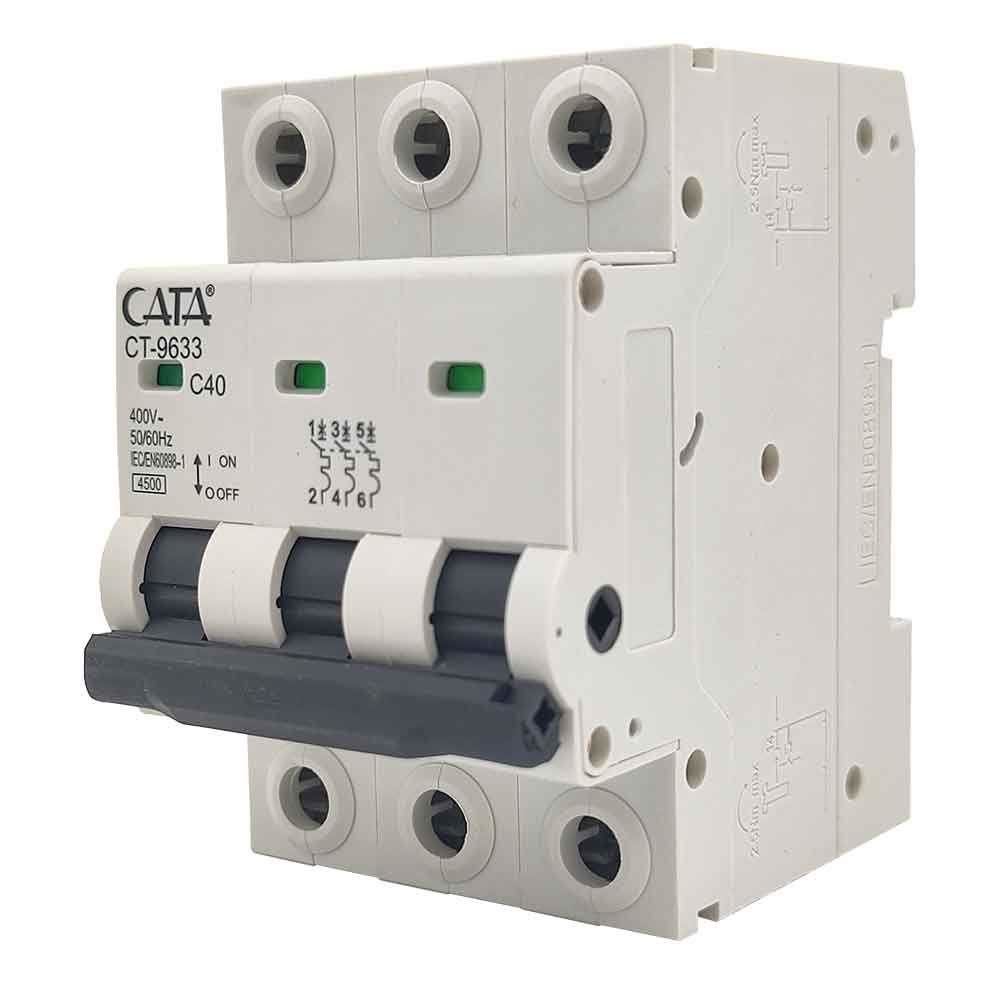 CATA K OTOMAT 3X40 AMPER C TİPİ 4500K TRİFAZE   CT-9633