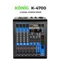 KÖNİG KA-4700 2X350 WATT 4 KANAL POWER MİXER
