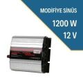 İNVERTÖR CARSPA 1200 WATT 12 VOLT MODİFİYE SİNÜS