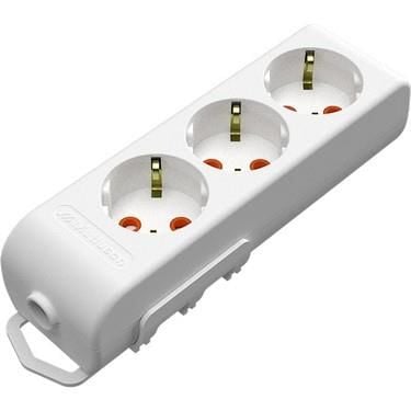 MUTLUSAN 3 LÜ KABLOSUZ KLEMENSLİ PRİZ BEYAZ