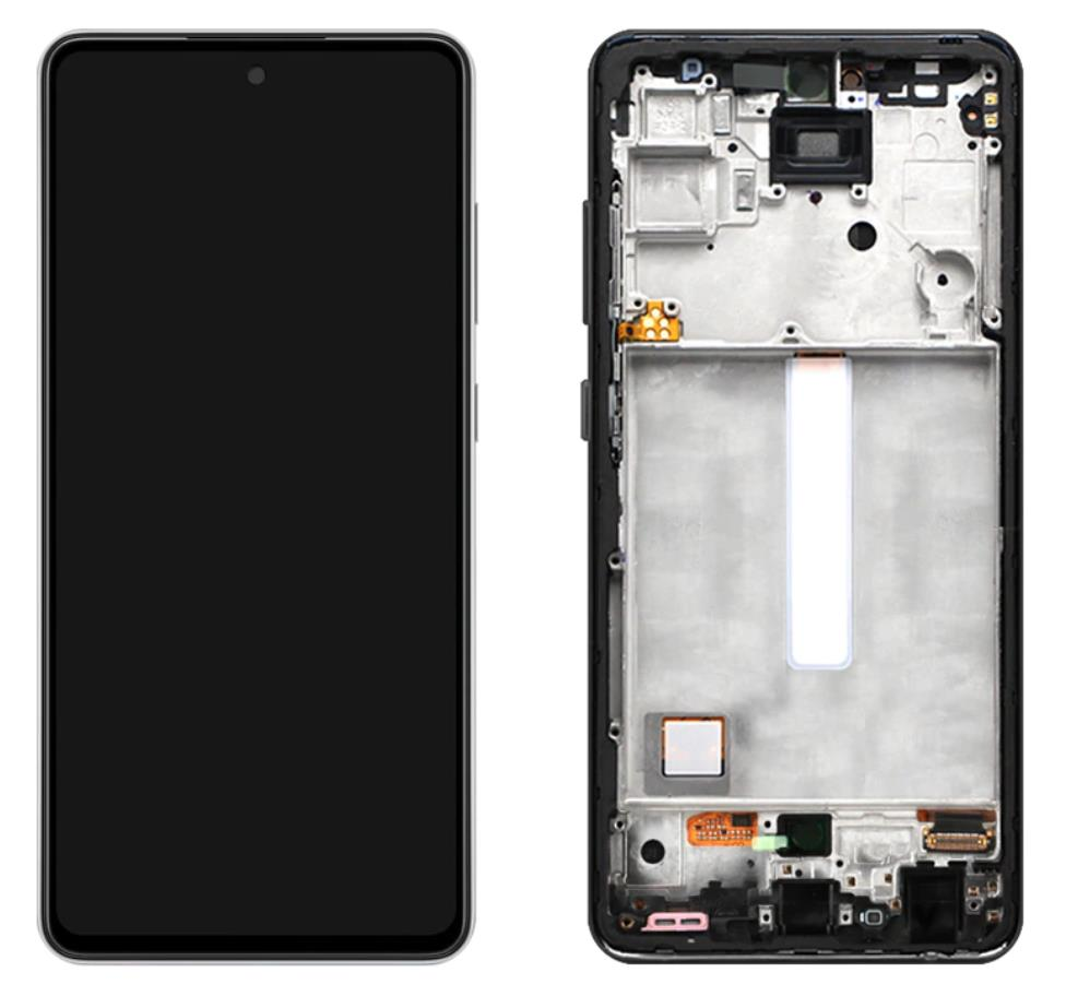 TELEFON EKRANI SAMSUNG A52 A525 ÇITALI SERVİS ORJİNALİ VİOLET