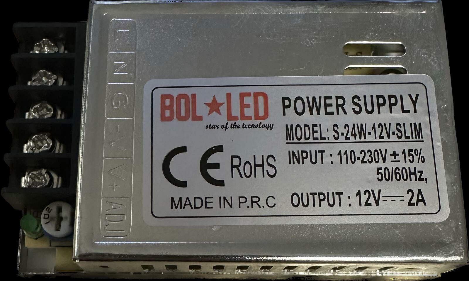 12 VOLT 2 AMPER SLİM SAÇ ADAPTÖR BOLLED