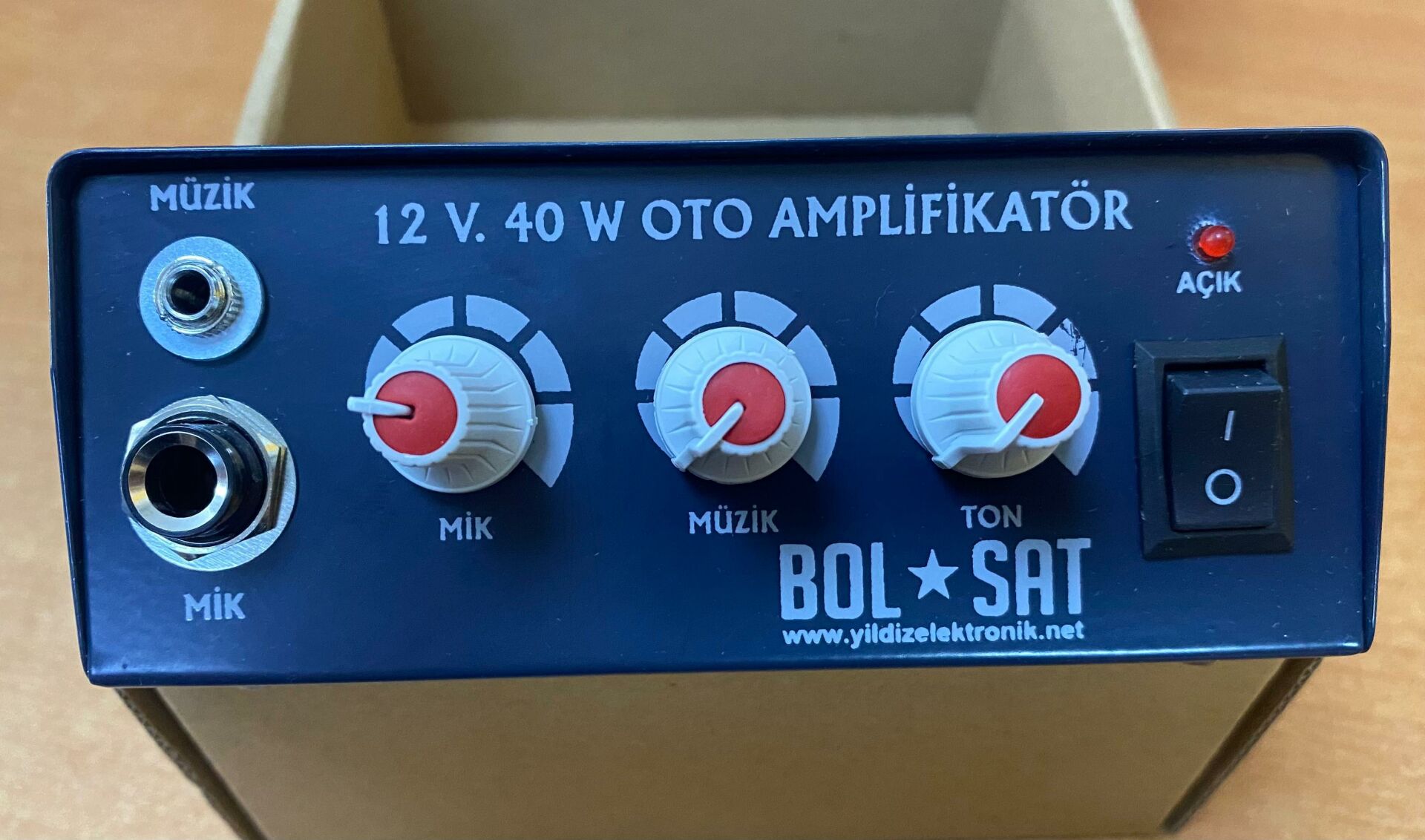 PAZARCI ANFİSİ AUX'LU 40WATT BOLSAT