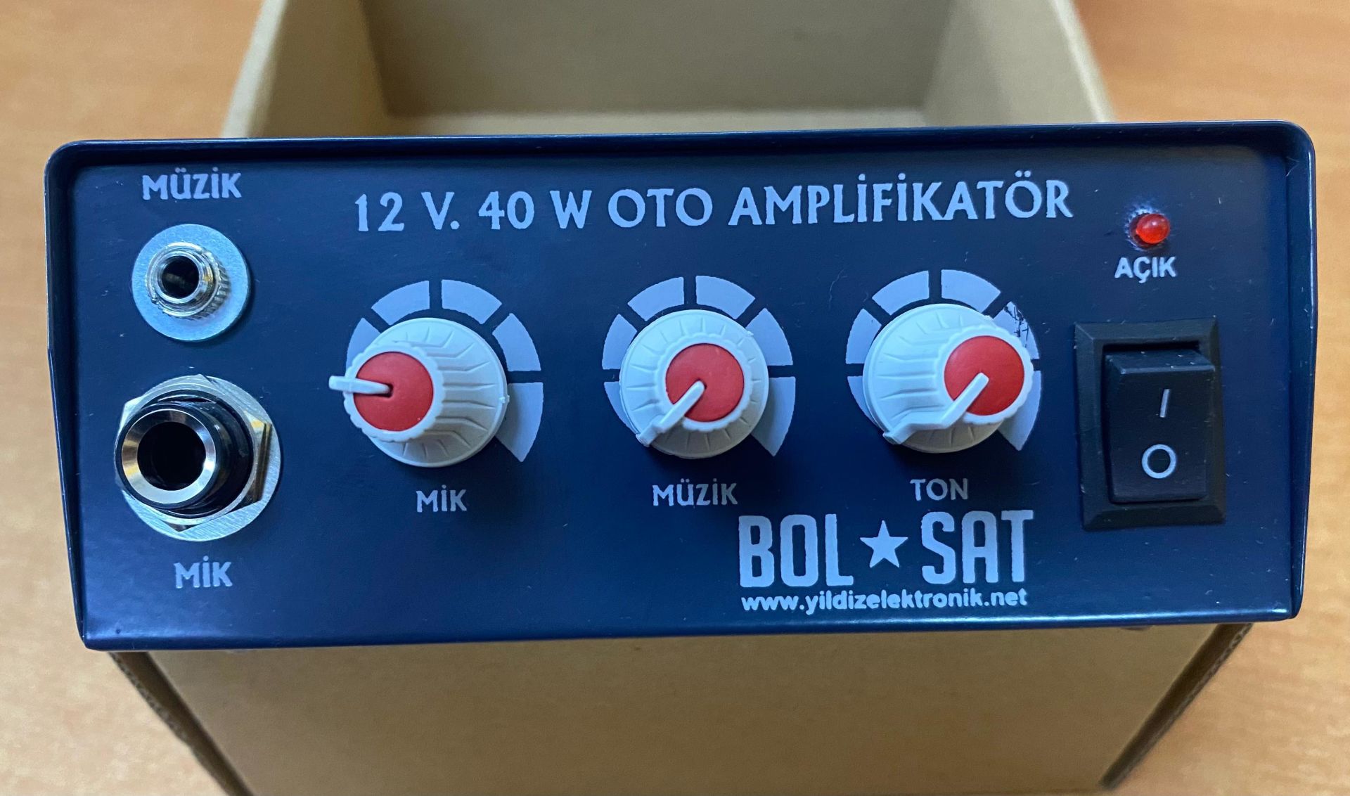 PAZARCI ANFİSİ AUX'LU 40WATT BOLSAT